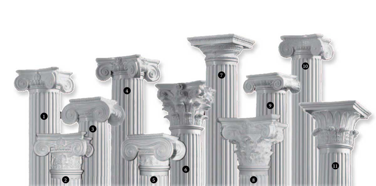 ornamental capitals wood columns